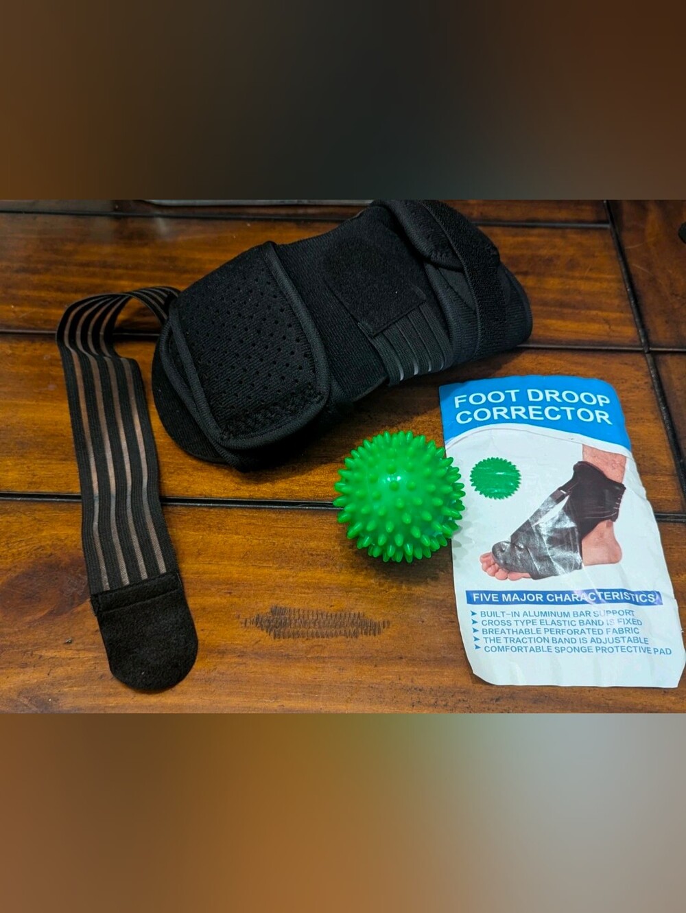 Plantar Fasciitis Night Splint Foot Droop Corrector Brace - Set of 2